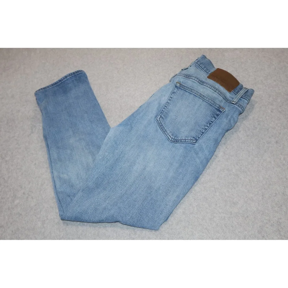 J.Crew Mercantile Slim Flex Jeans Mens 34x30 Light Wash Blue Denim